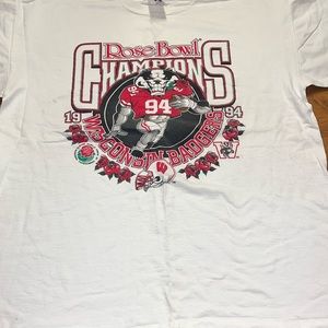 Vintage Rose Bowl Tshirt 1994 XL Wisconsin Logo 7 Nice